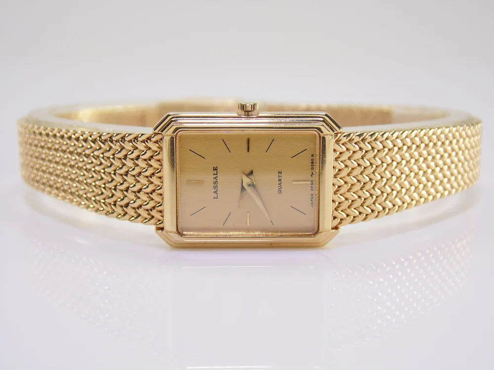 Very Rare Vintage Womens Ladies Gold Lassale by Seiko High